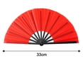 thumbnail image 5 of Folding Fan Pure Color Strong Fan Bone Lightweight Retro Style Kung Fu Fan Tai Chi Fan Chinese Dance Fan Party Decoration Fan, 5 of 7