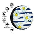 thumbnail image 5 of Easygdp Daisy Striped Nautical Wheel Sun Guard, Spare Tire Cover,Universal Trailer Suv Truck Camper Travel,Easy To Install And Remove -16 Inch, 5 of 9