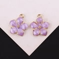 thumbnail image 5 of PENGXIANG 10Pcs/Set Enamel Alloy Flower  Charms Pendant Jewelry Findings DIY Craft Making, 5 of 5