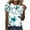 Multicolor 2, variant on Women's Floral Printed Tops Casual Crew Neck Plus Size Short Sleeve Shirts Summer Trendy Business Dressy Blouses (S, Multicolor 4)