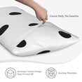 thumbnail image 4 of King Pillow Cases Standard Size - black polka dots white Soft Envelope Closure Microfiber Block Print Pillow Cover, Wrinkle Stain Resistant Travel Pillow Covers Standard Size 20x36in, 4 of 7