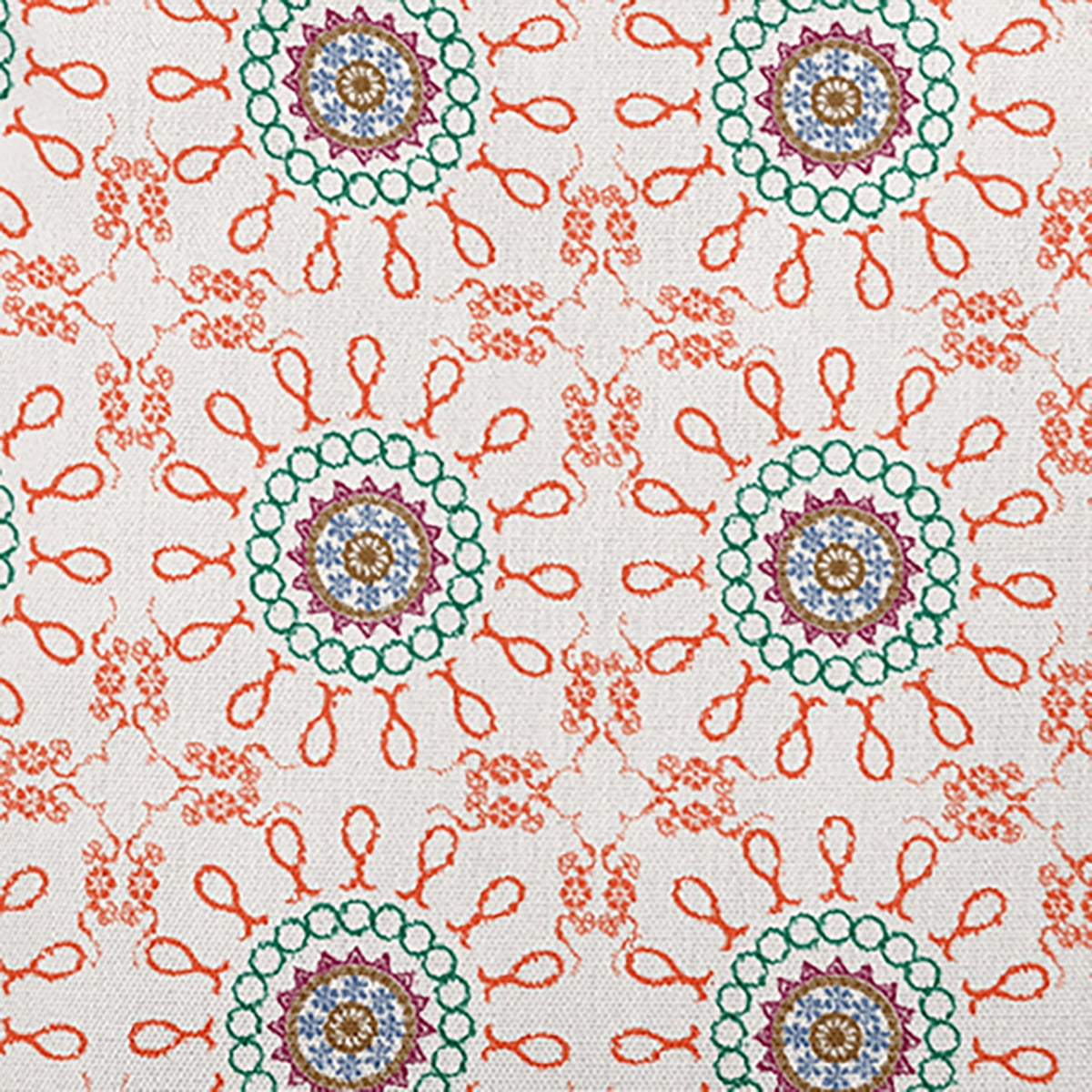 20"x14" Simply Daisy Sun Tile Poly Indoor/Outdoor Pillow, Orange Qty 1