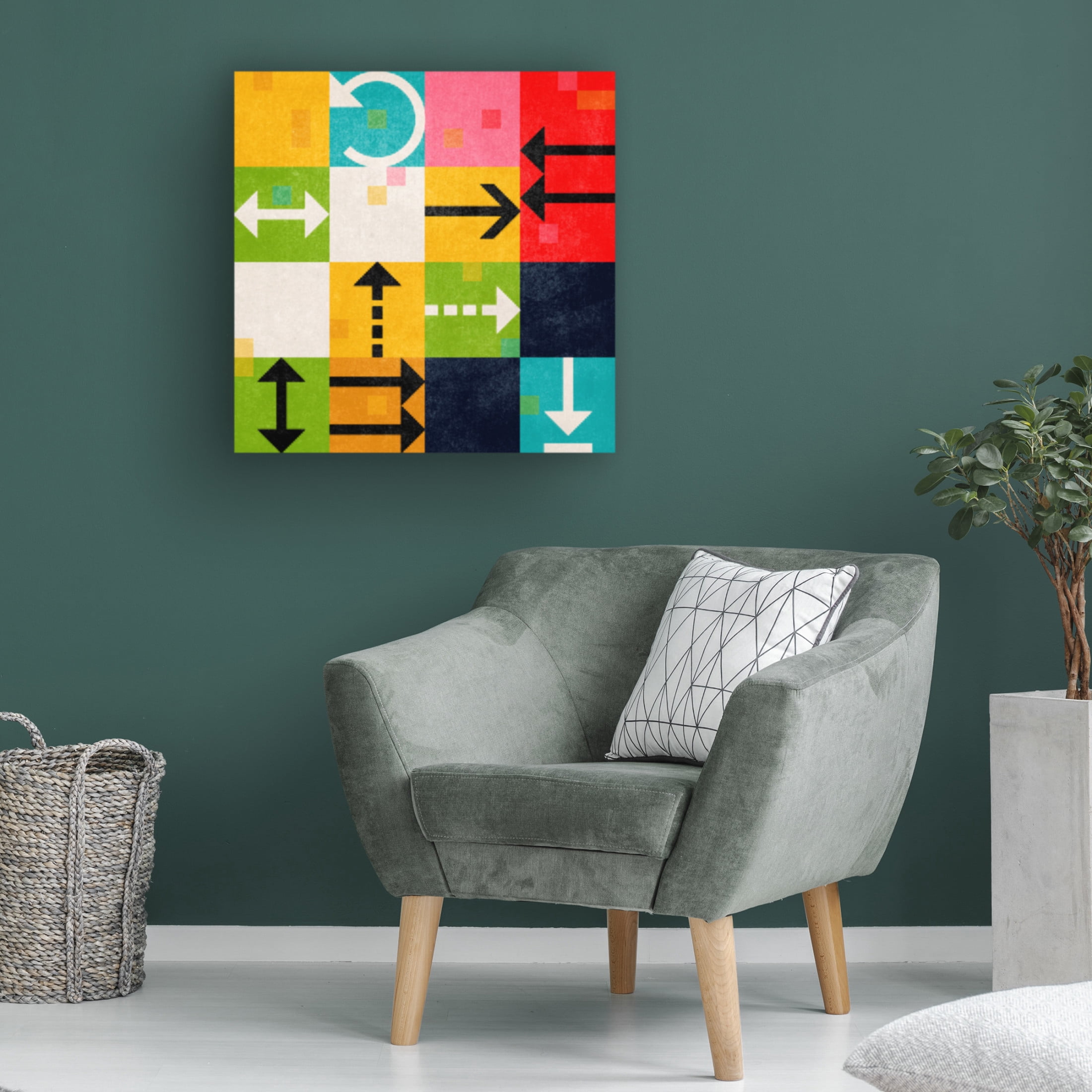Trademark Fine Art June Erica Vess  Cheat Code II Canvas Wall Art