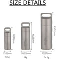 thumbnail image 6 of LANFENG Waterproof Titanium Keychain Pill Container for Men and Women Travel Holder, 6 of 9