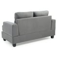 thumbnail image 6 of Glory Furniture Sandridge Microsuede Loveseat in Gray, 6 of 6