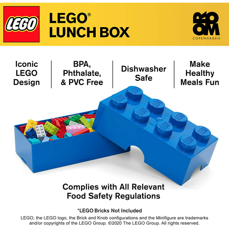 LEGO LUNCH STORAGE BOX BLUE KIDS SCHOOL LUNCH BOX OFFICIAL NEW