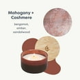 thumbnail image 2 of (Pack Of 4) Calyan Wax Co. Candle Soy 3-Wick Mahogany Cashmere 7 Oz, 2 of 7