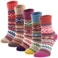 thumbnail image 1 of Calcetines de Lana BANYUO Vintage para Mujer 5 Pares, 1 of 4