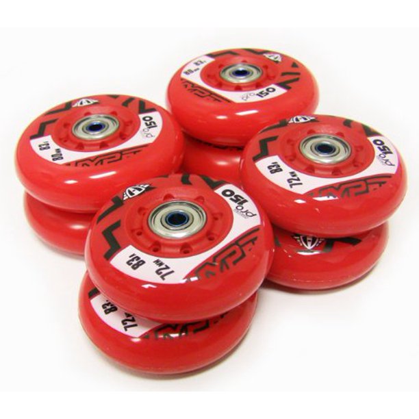 HYPER OUTDOOR HOCKEY WHEELS HiLo 72mm/80mm WITH BEARINGS Inline Skate