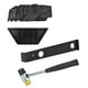 thumbnail image 3 of Herramientas Para Pisos Laminados, Kit De Instalación De Pisos De Madera Profesional Resistente, Caucho Negro Con Espaciador De 20 Piezas Para Decoración De La Casa, 3 of 7