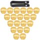 thumbnail image 3 of 20 piezas cubiertas universales para cubo de rueda de neumático de coche de 17mm, tuerca, perno, tapa protectora de tornillo, color dorado, 3 of 5