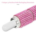 thumbnail image 3 of Raindrops Rhinestone Pill Keychain Holder with Three Compartment Organizer in Pink for Travel and, 3 of 7