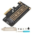 thumbnail image 1 of NVMe M.2 To PCIE3.0 Riser Card, 3200+ MB/s Read Multiple  Cooling 1500+ MB/s Write PCI Express Riser Card Black Colour  for OS X for, 1 of 7