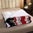 thumbnail image 4 of Dirt Bike Comforter Set King Motocross Comforter Retro American Flag Bedding, 4 of 5
