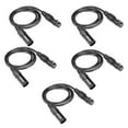 thumbnail image 1 of Cable de micrófono Baoblaze XLR macho a hembra 5Pcs, 1 of 8