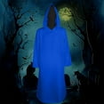 thumbnail image 7 of Hvyesh Unisex Medieval Hooded Robe Halloween Cosplay Costume Renaissance Long Hooded Cloak Gothic Holiday Long Dress Pullover Robe, 7 of 7