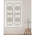 thumbnail image 2 of Window Privacy Film Boho Aztec Stained Glass Window Film Decorative Sun Block Window Cover Ethnic Bohemia Tribal Abstract Pattern Art Window Clings Static Adhesive Sticker for Bathroom 23.6"x78.7", 2 of 7