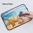 thumbnail image 6 of Bingfone Beach Starfish Shell Laptop Sleeve Case 15 Inch, 360° Protective Computer Carrying Bag, 6 of 9