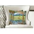 thumbnail image 4 of Ambesonne Beach Throw Pillow Cover 2 Pack, Trees in Tropical Land, 24", Multicolor, 4 of 6
