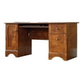thumbnail image 1 of Kingfisher Lane Transitional Wood Computer Desk in Brushed Maple, 1 of 4