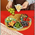 thumbnail image 3 of Hometravel 8-Piece Christmas Tree Snack Set, Dry Fruit and Nut Serving Tray with Stand, Festive Holiday Dessert Platter for Parties, Gatherings, Events, 3 of 7