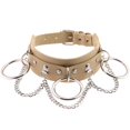 thumbnail image 1 of Qarigey Harajuku Chocker Sexy Lock Key Remaches Black Goth Punk Chokers Gothic Gargantilla Collar para mujeres Hip Hop Cosplay Ropa, zapatos y accesorios Miscelánea color de piel, 1 of 6