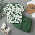 thumbnail image 4 of Emmababy Summer Toddler Kids Baby Boy Animal Print Shirt Top Short Pants Outfits Clothes 2PCS Set, 4 of 8