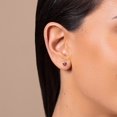 thumbnail image 3 of Heart Birthstone Stud Earrings, 3 of 4