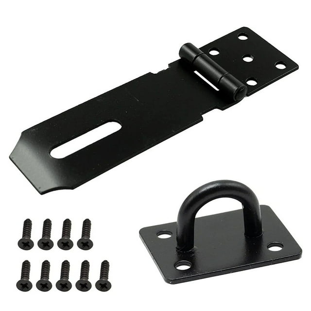 Kit de Cadenas de Porte en Acier Inoxydable Antivol Pliant Boucle Plaque d'Attelage