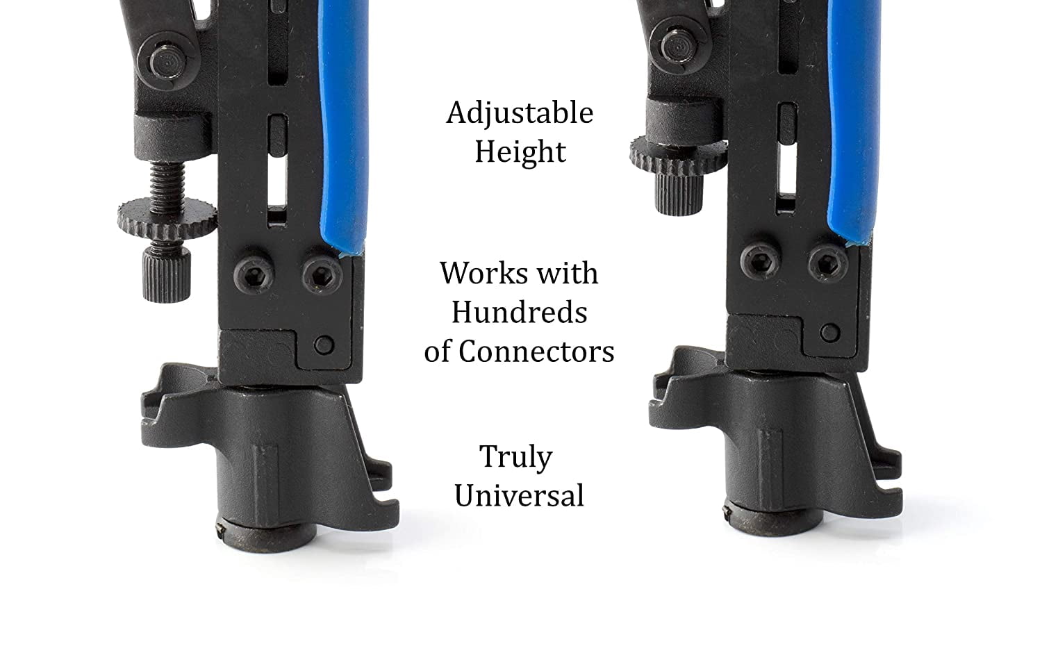 THE CIMPLE CO - Coaxial Cable Crimper Compression Tool -Blue- RG6 RG11 RG59 F Connector Crimping