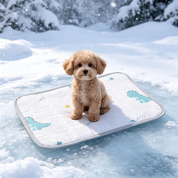 AuroraX Pet Cooling Mat for Cats Vibrant Indoor Pressure Activated Non Gel Ice Silk Cooling Mat for Dogs Non-Electric Non-Toxic Cooling Pads for Dogs to Lay on
