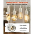 thumbnail image 3 of VEVOR Plug in Hanging Light Cord Kit, 16ft Lantern Extension Cords, 2 Pack E26 Light Socket Lamp Cord Replacement, Secure & Sturdy, Easy to Install, Pendant Lamp Kit On/Off Switch & Socket Rings, 3 of 9