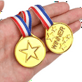 thumbnail image 2 of 30 Pack Gold Plastic Winner Medals Award Medals for Kids - Perfect for Sports, Competition and Favors, 2 of 6