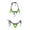 Green, variant on Efsteb Bikini Sets for Women Halter Bandage Backless Split Swimsuit Bikini Sets Solid Color Fashion Two Piece Swim Suit Bathing Suits Swimwear (Black,Free Size)