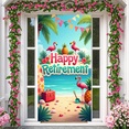 thumbnail image 3 of Floral Design Banner Tropical Theme Flamingo Elements Happy Retirement for Beach Parties Retirement Celebrations Summer Gatherings, 3 of 8