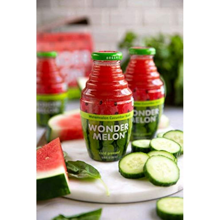 Wonder Melon Organic Watermelon Juice with Cucumber & Basil