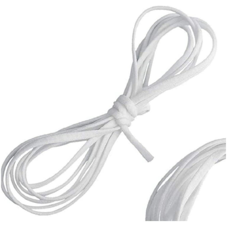 Loops & Threads Round Cord Elastic - White - 5 yd