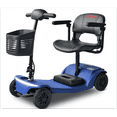 thumbnail image 3 of Segmart 4-Wheel Mobility Scooter for Seniors, Portable Foldable Electric Power Scooter with Flat-free tires,Removable Battery, 360° Swivel Seat,330 lbs Capacity,Blue, 3 of 9