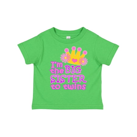 

Inktastic I m the Big Sister to Twins. Gift Toddler Toddler Girl T-Shirt