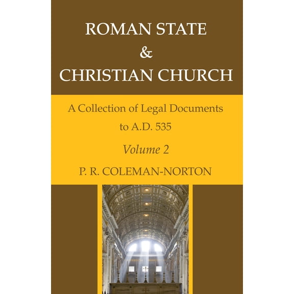 Roman State & Christian Church Volume 2 (Paperback)