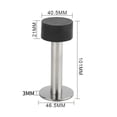 thumbnail image 3 of Tapón de puerta sin perforar de acero inoxidable premium con - Proteger, 3 of 11