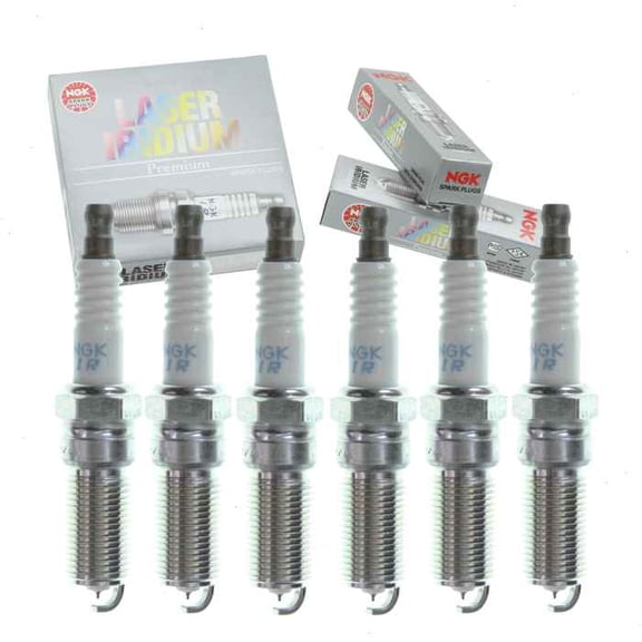 6 pc NGK Laser Iridium Spark Plugs compatible with Lincoln MKS 3.7L V6 2009-2013