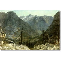 Ceramic Tile Mural-Albert Bierstadt Landscapes Painting 101. 36" w x 24" h using (24) 6 x 6 ceramic tiles