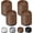 Brown 4 Pack, variant on Bed Risers 1 inch, 2 inch, 3 inch, 4 inch Heavy Duty, Adjustable Furniture Riser for Table Desk Couch Sofa Chair Refrigerator Washing Machine, Stackable Bed Raisers Blocks (Black 4 Pack, 1 inch)