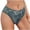Green, variant on Bikini Panties For Women, Mid Rise Denim Print Underwear, Seamless Comfortable Stretch Hipster Brief