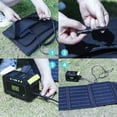 thumbnail image 4 of MARBERO Panel solar portátil Cargador de panel solar de 30 W Panel solar plegable QC3.0 Salida USB y CC Compatible con teléfonos celulares Ipad Laptop IPX4 Impermeable para viajes de camping Senderism, 4 of 5