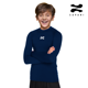 thumbnail image 2 of ZAPARI Playera Deportiva Manga Larga, Licras Deportivas para Niños de Compresión con Cuello Redondo azul marino M, 2 of 6