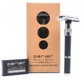 thumbnail image 1 of Parker 96R - Long Handle Butterfly Open Double Edge Safety Razor & 5 Parker Premium DE blades, 1 of 5