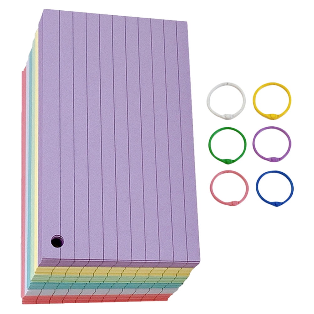 WHAMVOX Small Lined Memo Pads and Flash Cards Set for Note Taking, Study, and Organizing Notes