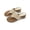 Off-white, variant on Women’s Woven Flip Flop Sandals, Low Wedge Thong Slides, Casual Summer Shoes